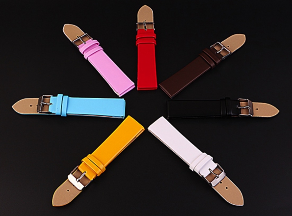 PU Leather Strap Cheap Colorful 16mm 20mm Matt Style Custom Made