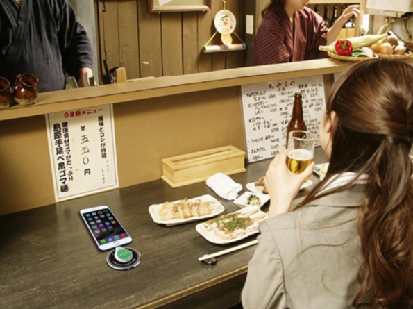 Table Hole Wireless Charger Qi Transmitter Suitable For Cafes Room Hotel Bars Public Places