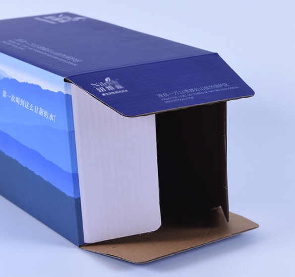 Carton Box Mineral Water Custom Made Four Color Outside Printing