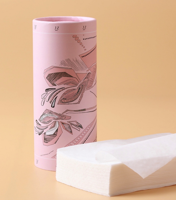 Customizations For Car Round Tissue Paper Cylinder Tissue Box