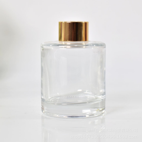 Glass Diffuser Bottle Cylinder Round Perfume Bottle 50ml-200ml