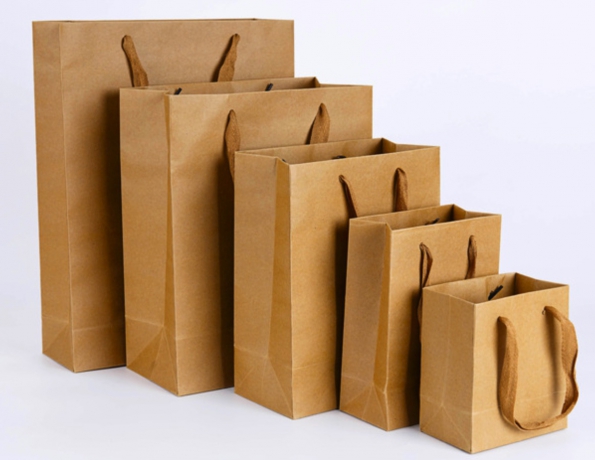 Kraft Paper Custom Shopping Folding Bag