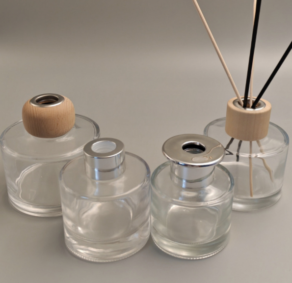 Round Transparent Glass Diffuser Bedroom Oil Bottle (50-200)ml