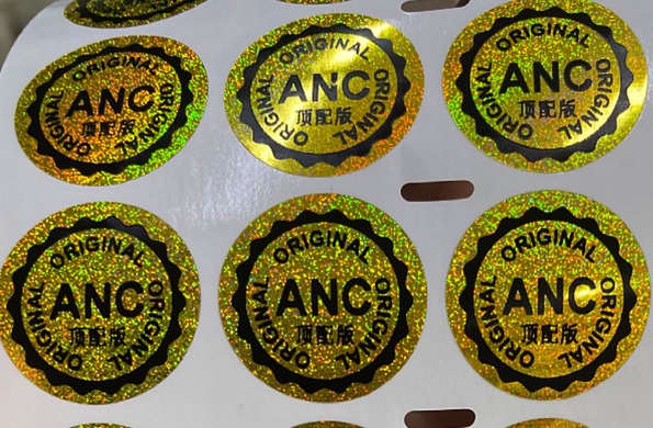 PVC Gold Sticker Laster Tag Kraft Paper Labels Customized