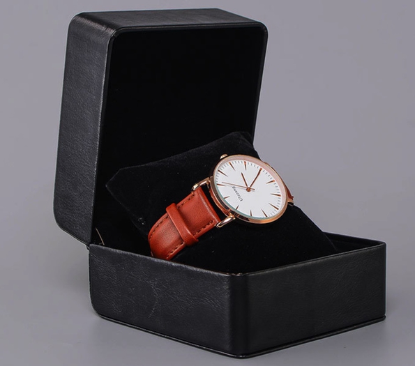 PU Leather Watch Packaging Box More Color Options