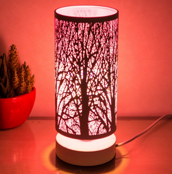 Bedroom Art Decorate LED Lamp Metal Materials Electroplate Soft Light Any Brightness Beautiful Night Light
