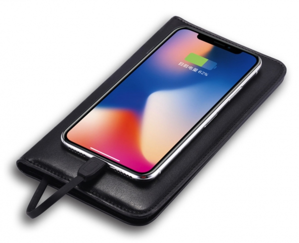 Wallet Power Bank 5000mAh With Wireless Charger All In One