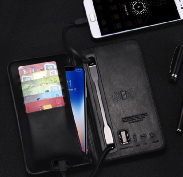 Wallet Power Bank 5000mAh With Wireless Charger All In One
