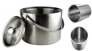 Ice Bucket With Cover Stainless Steel
