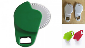Plastic Pizza Cutter With Opener