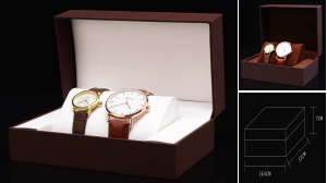 Pair  Watch Leather Box