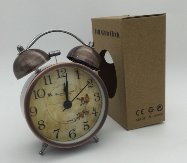 Ringing Alarm Clock 3.5-inch Double Ring Bell Shell Of Metal Copper