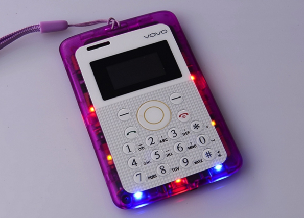 Transparent Style Kids Cardphone Colorful Style With Running Light Children Cellphone