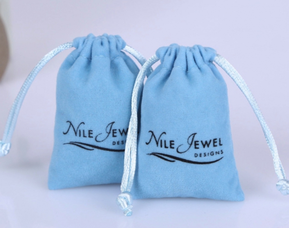 Jewelry Velvet Bag Pouch Custom Made Drawstring Jewelry Gift Soft Bag