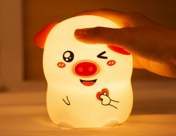 Cartoon Lamp Kids Bedroom Nightlight Warming Illuminating