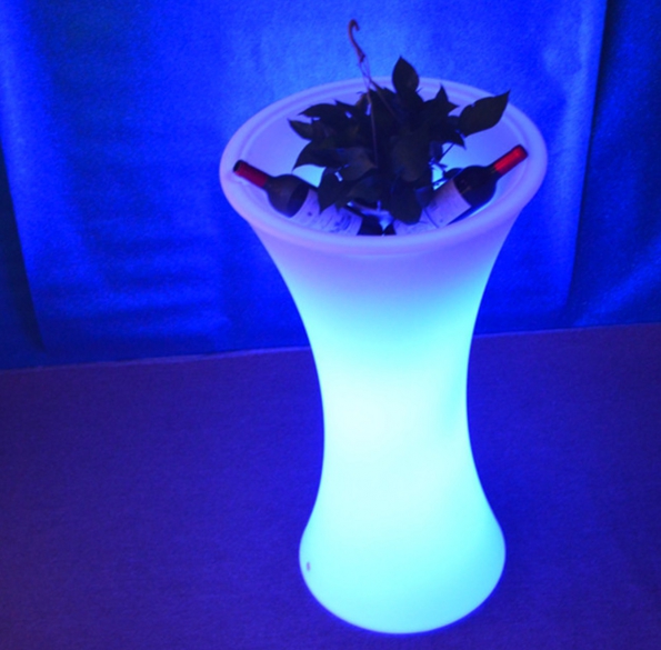 Led Flower Vase Small Waist Design Colorful 16-colors With Remote Control
