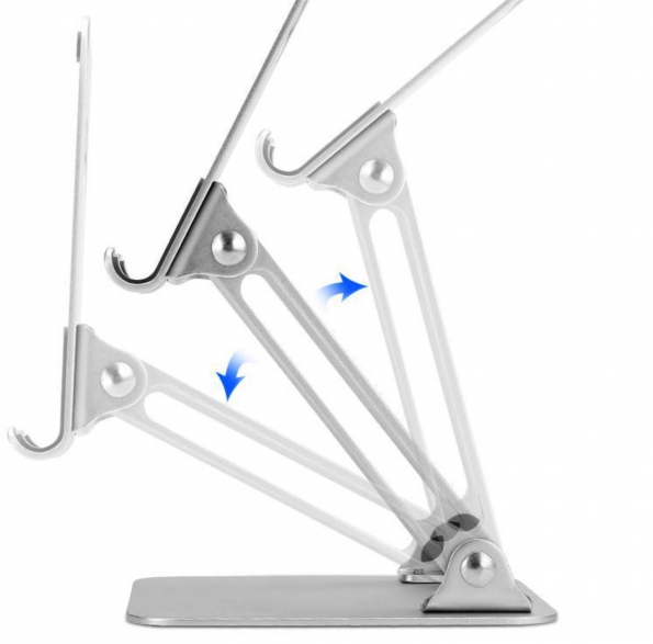 Folding Aluminum Tablet Stand Height And View Angle Both Adjustable