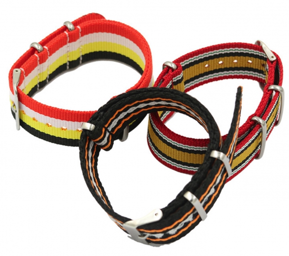 Nylon Strap Replacement Waterproof Nylon Mix-color Band For Nato Watch