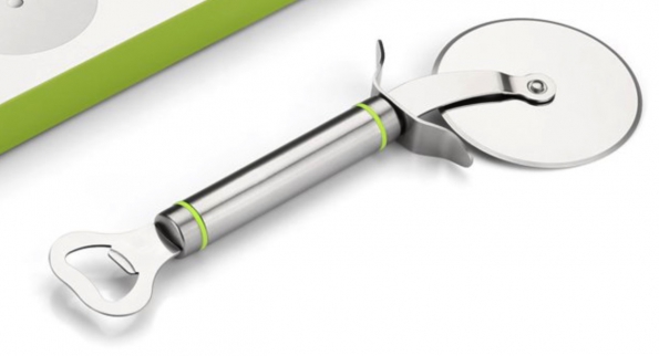 Nice Pizza Cutter With Bottle Opener In Full Of Stainless Steel 430 Materials