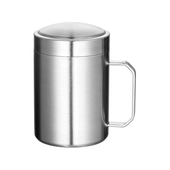 Stainless Steel Double Layer Coffee Juice Cup Drinking Water Mugs Logo Printing
