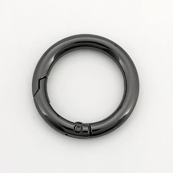 Spring O-Ring Steel Zinc Alloys Circle Round Clasp