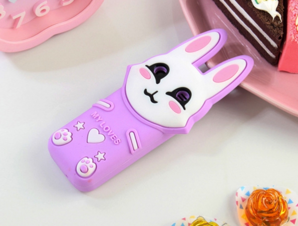 Cute Kids Phone Rabbit Look Dual Sim Small Cell Phone