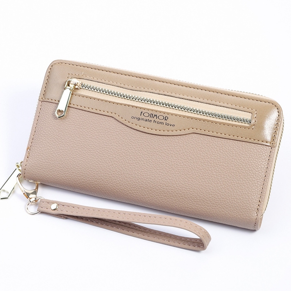 Long Style Large Wallet Leather Multifunction Holder Zipper Handbag