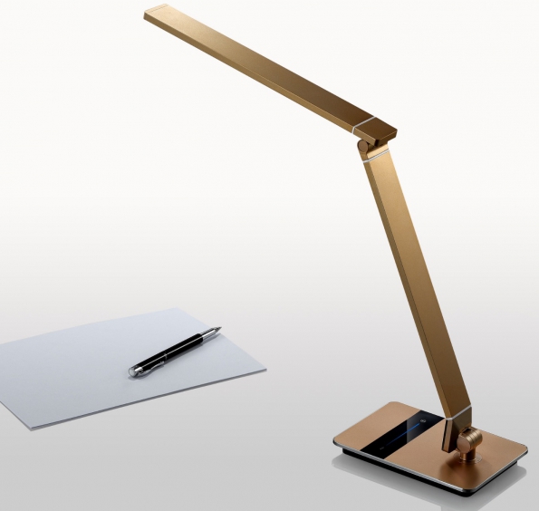 Aluminum Folding Desk Work Lamp Touch For Brightness Eye Protection Reading Studying LED Lamp Luxury Full Metal Body Design