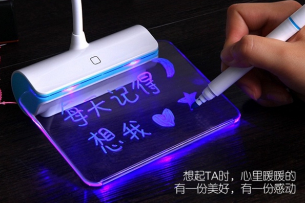 LED Desk Reading Lamp with Message Board Leaving Message to Your Loved One Or Children Much More Easy