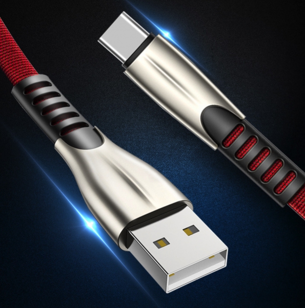 Strong Braided Alloy With TPE USB Data Cable