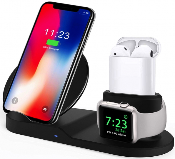 3-in-1 Charging Dock For Earphone Watch And Smartphone 7.5W