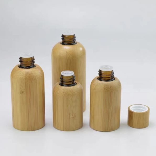 Bamboo Shell Glass Bottles Rolling Spray Dropper Bottle