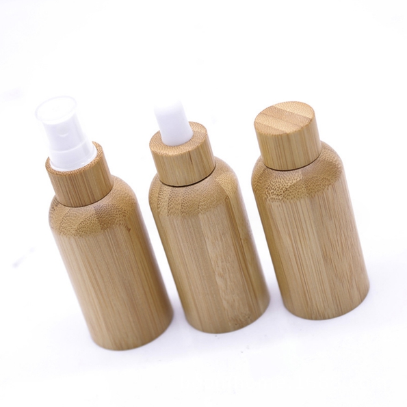 Bamboo Shell Glass Bottles Rolling Spray Dropper Bottle