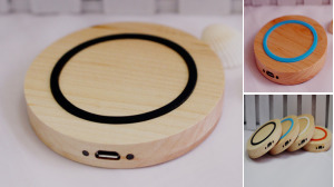 Wooden Case Wireless Charger Pad