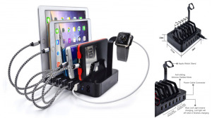 Stand With 6X USB Charging Hub