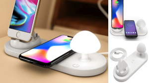 Wireless Wired Charging Hub Stand