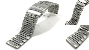 Solid Steel 15 Beads Watch Strap