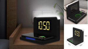 Wireless Charger Night Light Alarm Clock